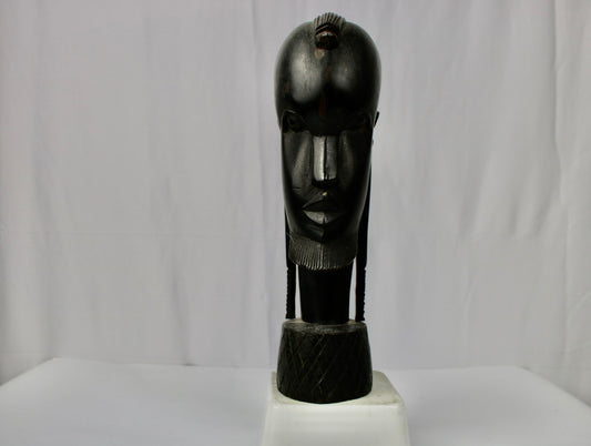 Hand-Carved Male Bust