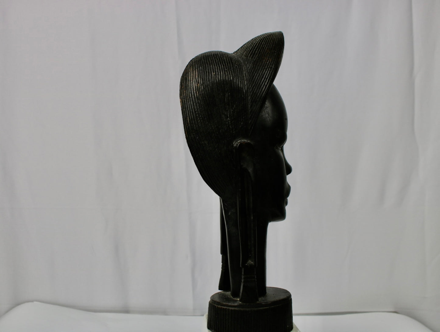 Hand-Carved Female Bust