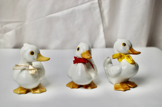 VTG Ceramic Homco Duck Trio