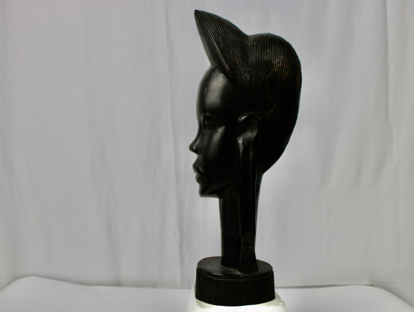 Hand-Carved Female Bust